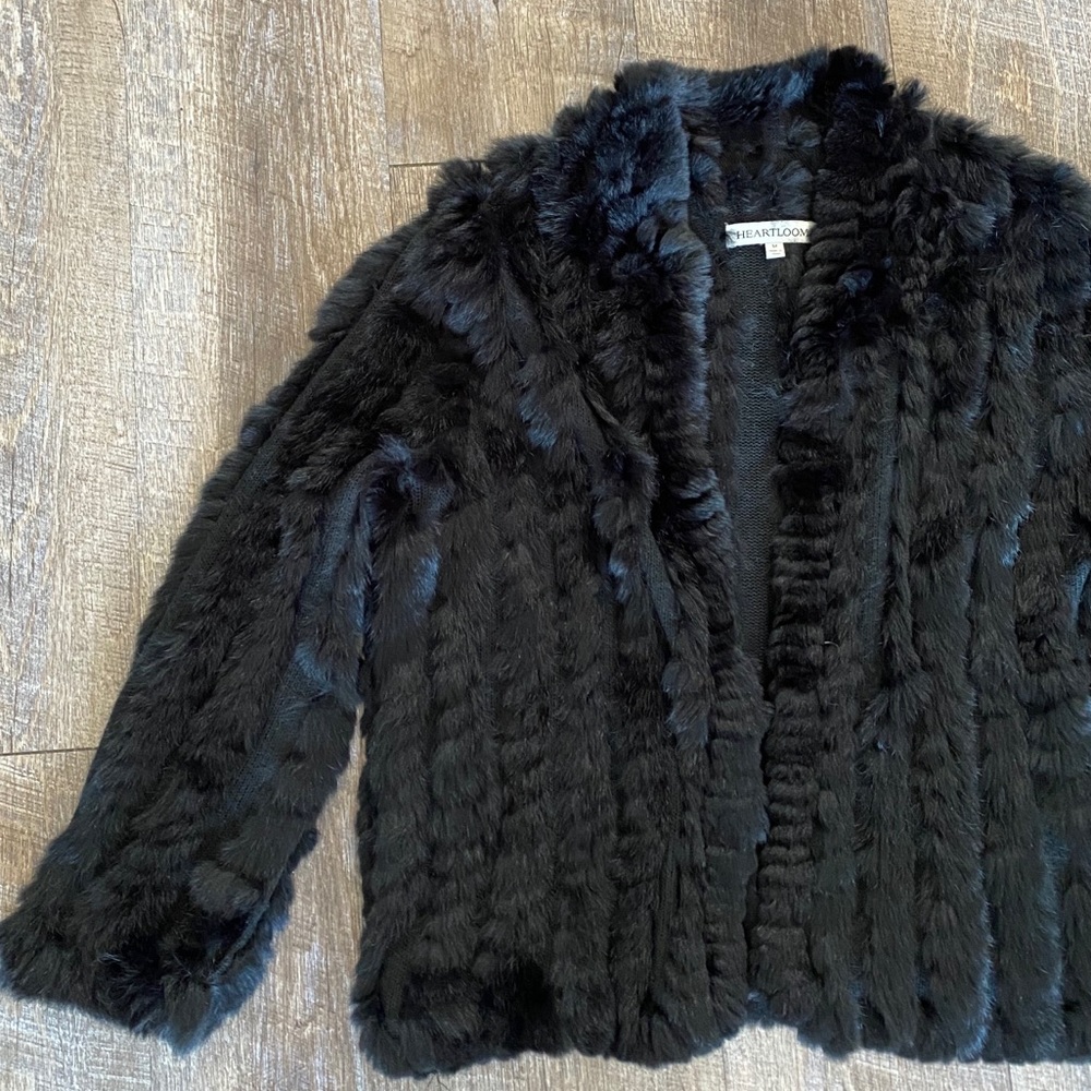 Heartloom Black Faux Fur Jacket - Picture 7 of 14